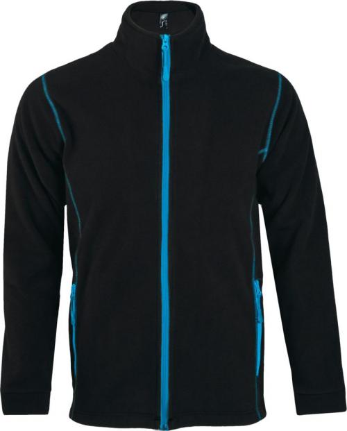 Куртка мужская Nova Men 200, черная с ярко-голубым, размер XL