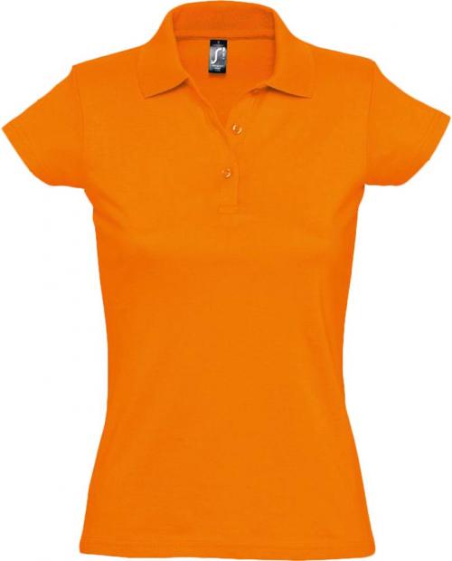 Рубашка поло женская Prescott women 170 оранжевая, размер S
