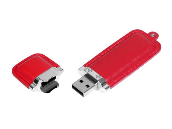 USB 2.0- флешка на 32 Гб классической прямоугольной формы