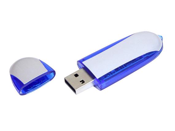 USB 3.0- флешка промо на 32 Гб овальной формы