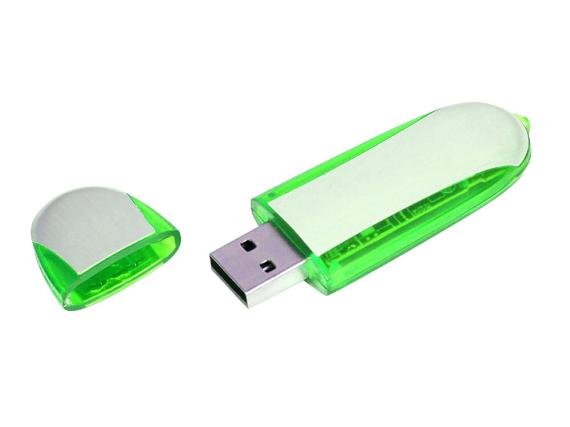 USB 3.0- флешка промо на 64 Гб овальной формы