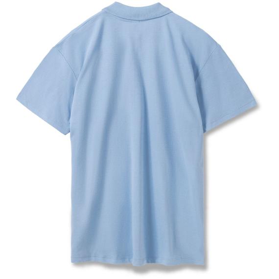 Рубашка поло мужская Summer 170 голубая, размер XS