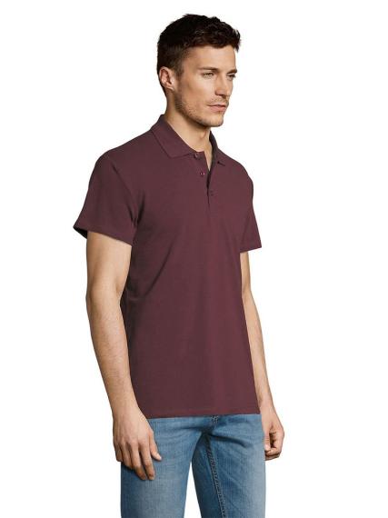 Рубашка поло мужская Summer 170 бордовая, размер XL