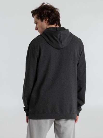 Толстовка с капюшоном унисекс Hoodie, серый меланж (антрацит), размер M