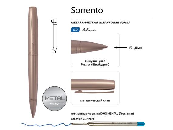 Ручка металлическая шариковая «Sorento»
