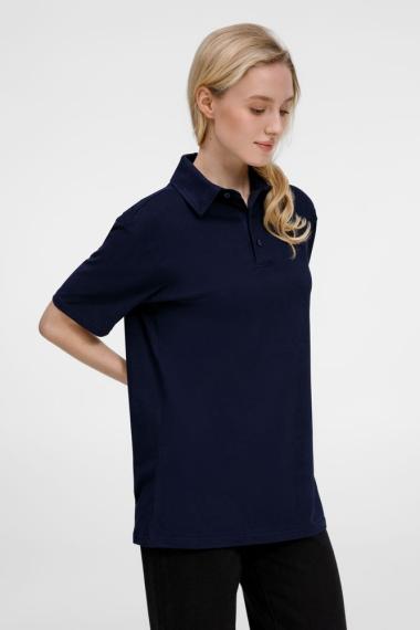 Рубашка поло унисекс Senti, темно-синяя, размер XXL