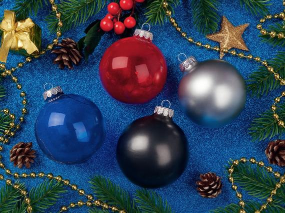  Стеклянный елочный шар «Frozi»