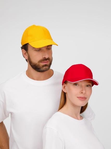 Бейсболка Buffalo, красная с белым