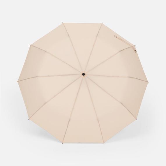 Зонт складной Cloudburst в подарочной упаковке, бежевый