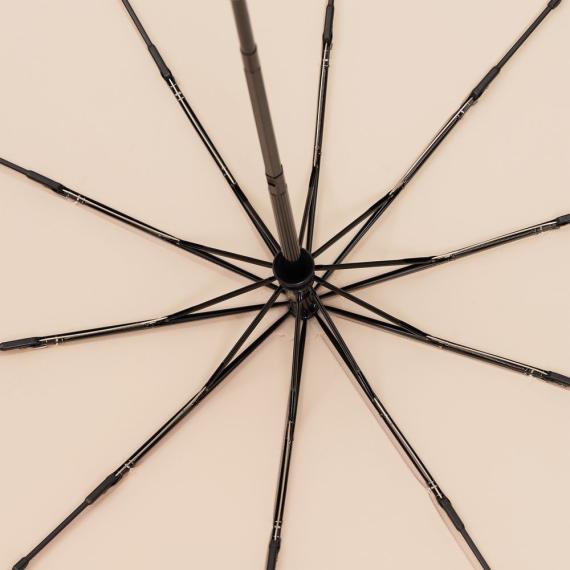 Зонт складной Cloudburst в подарочной упаковке, бежевый