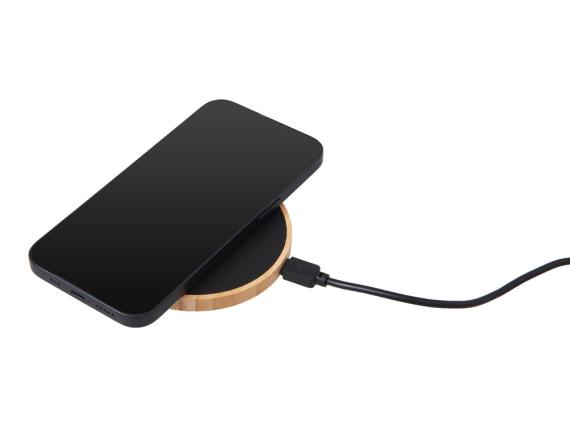 Беспроводное зарядное устройство с подсветкой лого «Reedia S3», 15 Вт