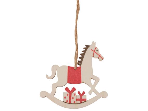 Деревянная подвеска на елку «Poni»