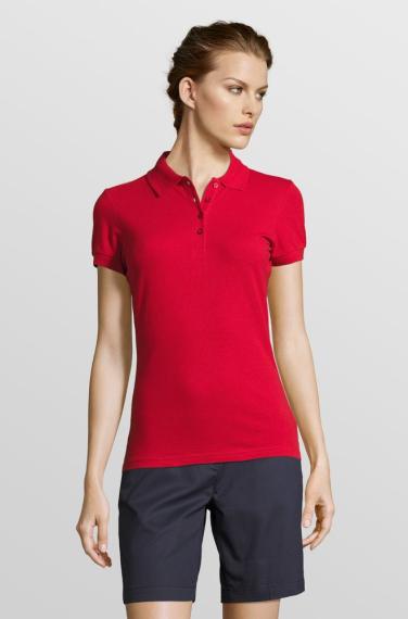 Рубашка поло женская People 210 красная, размер XXL