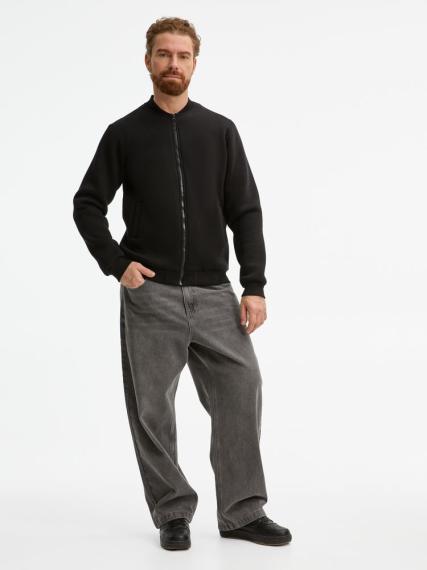 Бомбер унисекс Estado, черный, размер S