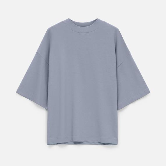 Футболка оверсайз унисекс T9, серая, размер M/L