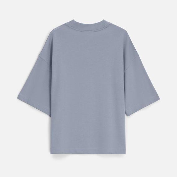 Футболка оверсайз унисекс T9, серая, размер M/L