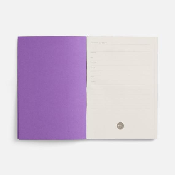 Ежедневник Flat, недатированный, фиолетовый, ver.2