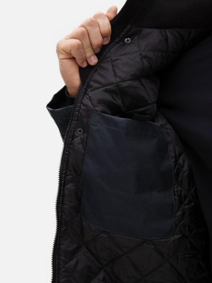 Куртка на стеганой подкладке Robyn темно-синяя, размер 4XL