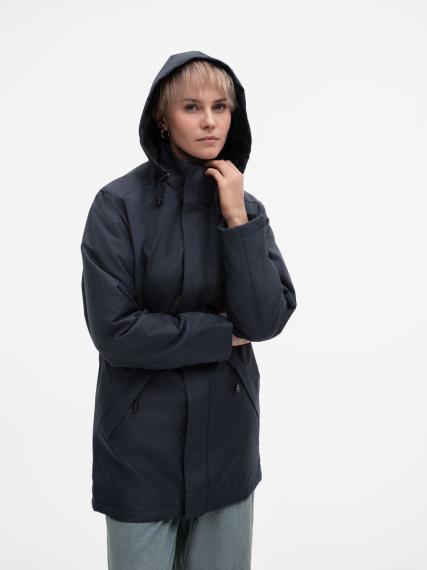 Куртка на стеганой подкладке Robyn темно-синяя, размер 4XL