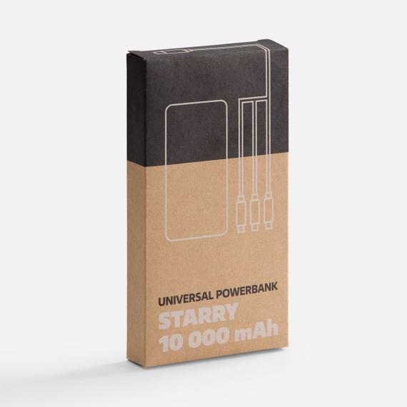 Аккумулятор Uniscend Starry с подсветкой, 10000 мАч, синий