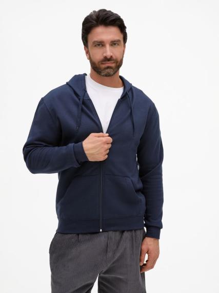 Толстовка унисекс Stone темно-синяя, размер S