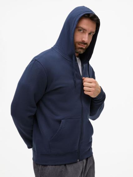 Толстовка унисекс Stone темно-синяя, размер S