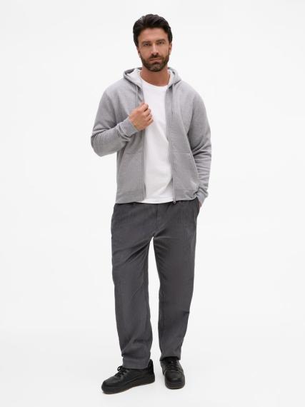 Толстовка унисекс Stone серый меланж, размер 3XL