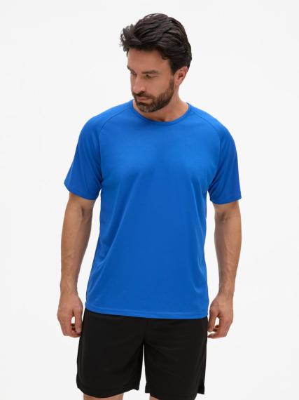 Футболка унисекс Sporty 140 ярко-синяя, размер XS
