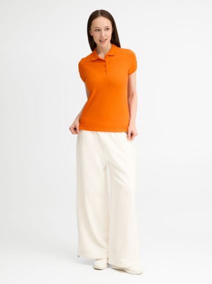 Рубашка поло женская People 210 оранжевая, размер XXL