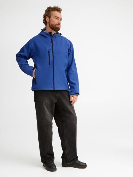 Куртка мужская с капюшоном Replay Men ярко-синяя, размер L