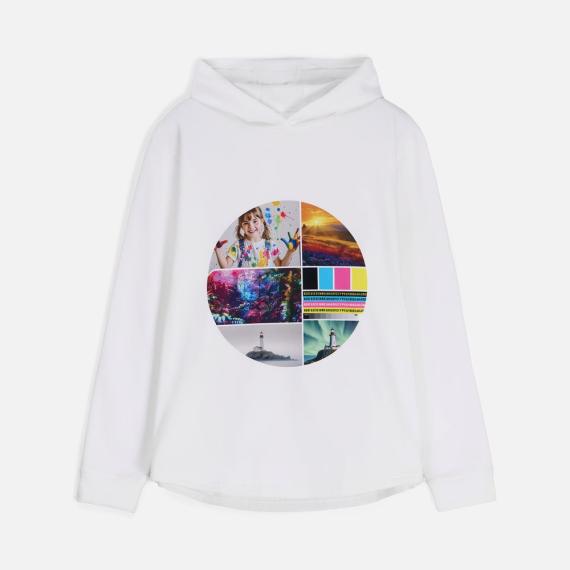 Худи унисекс Morfiss, белое, размер M/L