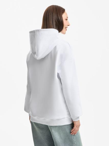 Худи унисекс оверсайз Daylero, белое, размер XS/S