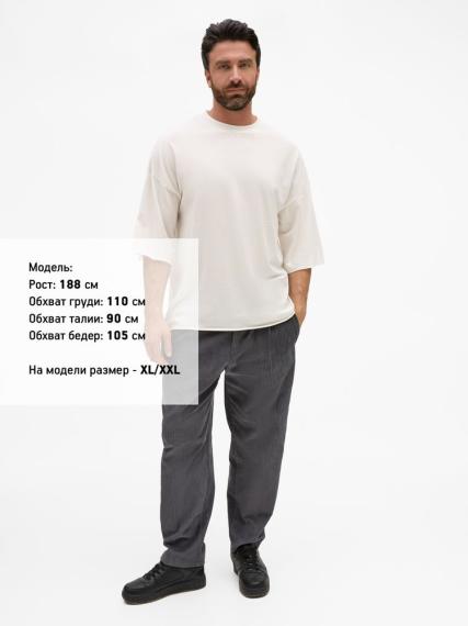 Футболка унисекс T1, молочно-белая, размер XL/XXL