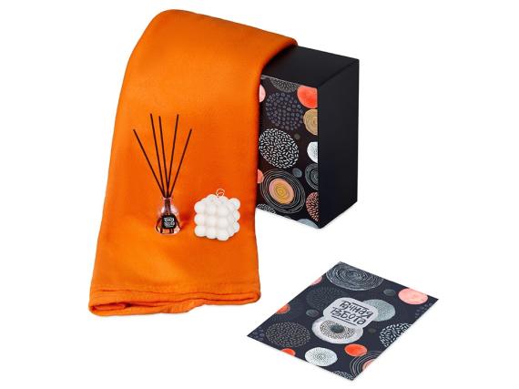 Подарочный набор «Re:y. Cocoon с пледом, свечой и диффузором