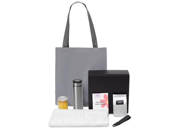 Подарочный набор «Re:f. Walk» с палантином, шопером и термосом