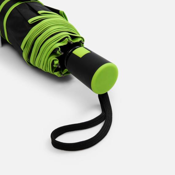 Зонт складной Edgeline, зеленое яблоко