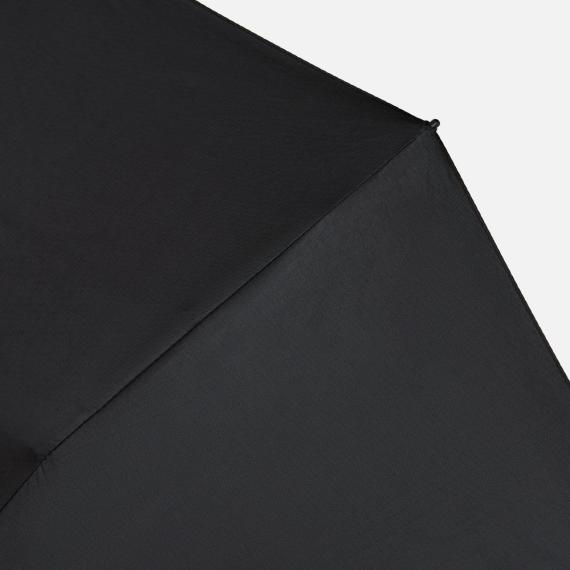 Зонт складной Skymate с УФ-защитой и ручкой-карабином, черный