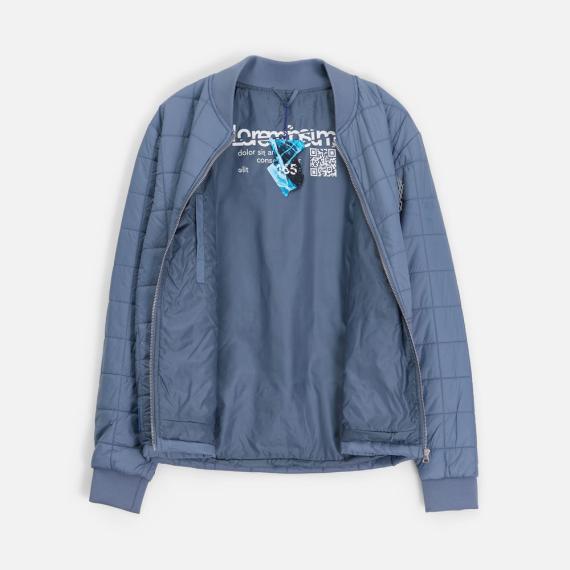 Куртка унисекс Warmbridge, синяя (джинс), размер L