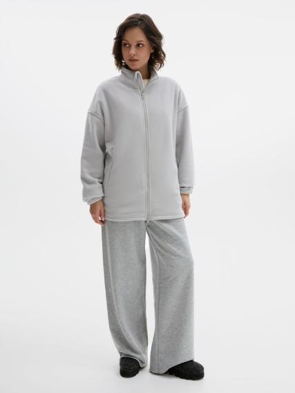 Куртка флисовая унисекс Nebo, светло-серая, размер XXL