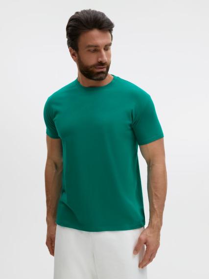 Футболка Regent 150 зеленая (изумрудная), размер S