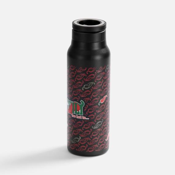 Термобутылка Magnus с магнитным держателем для телефона, черная