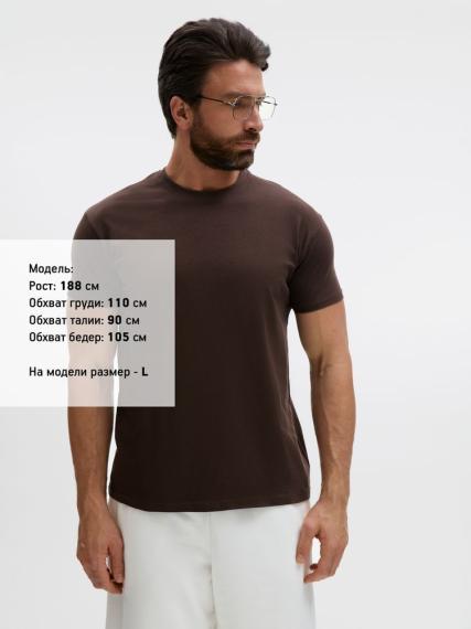 Футболка Regent 150 темно-коричневая (шоколад), размер M
