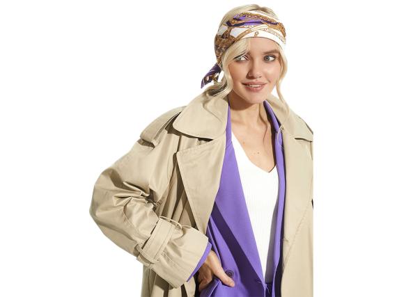 Платок «Пасхальное яйцо-часы Петушок»