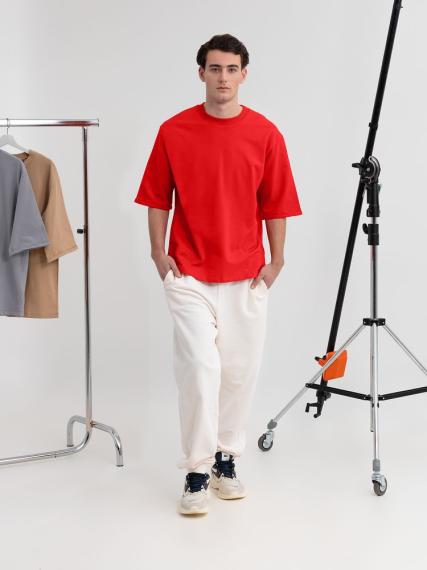 Футболка оверсайз унисекс Kosmos 2.0, красная (алая), размер M/L