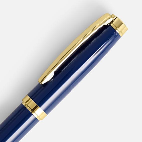 Ручка шариковая Letra Gold, глянцевая, темно-синяя
