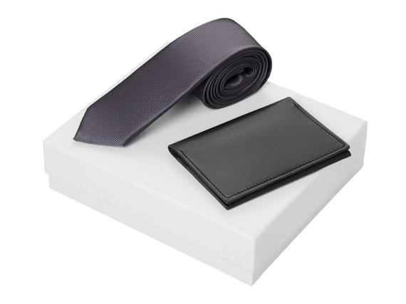 Подарочный набор Long River: обложка для паспорта, галстук
