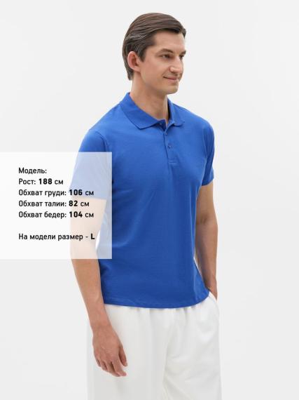 Рубашка поло мужская Prescott men 170 ярко-синяя, размер XXL