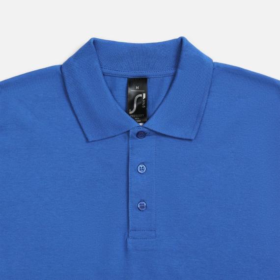 Рубашка поло мужская Prescott men 170 ярко-синяя, размер XXL