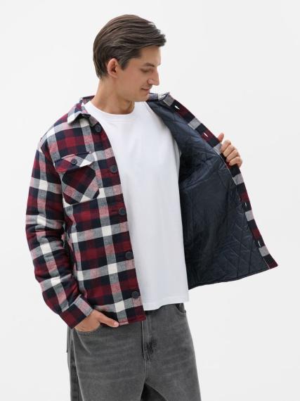 Куртка-рубашка оверсайз унисекс Noah, бордовая, размер 3 (3XL/4XL)