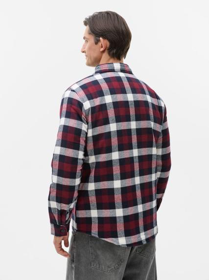 Куртка-рубашка оверсайз унисекс Noah, бордовая, размер 3 (3XL/4XL)